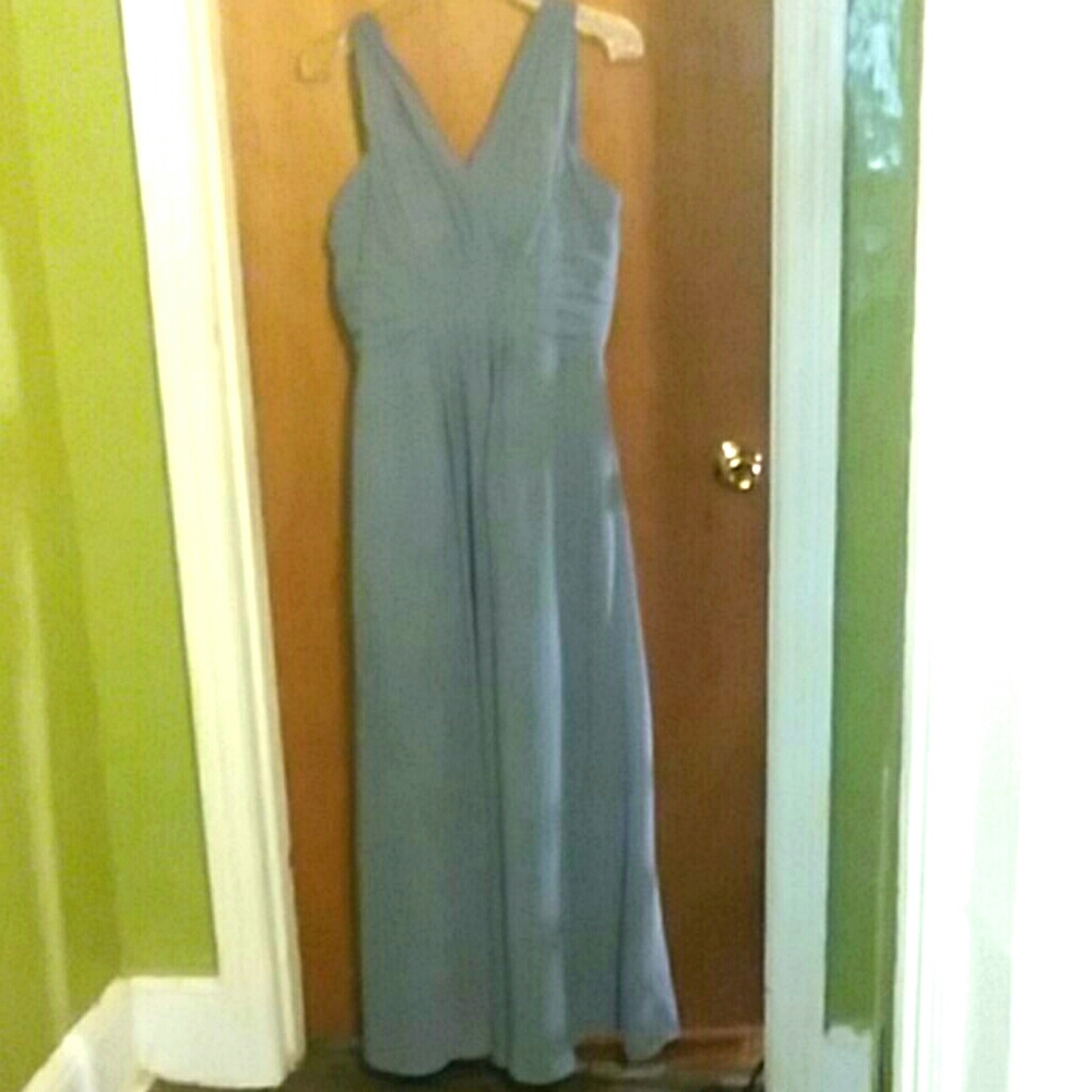 A gray gown